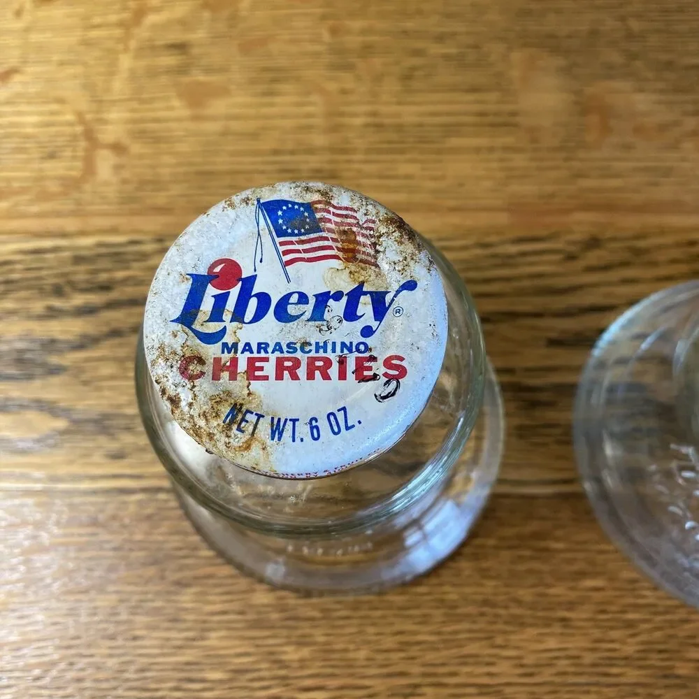 Vintage Bicentennial 1776-1976 Liberty Bell Cherry Jars W/Lids